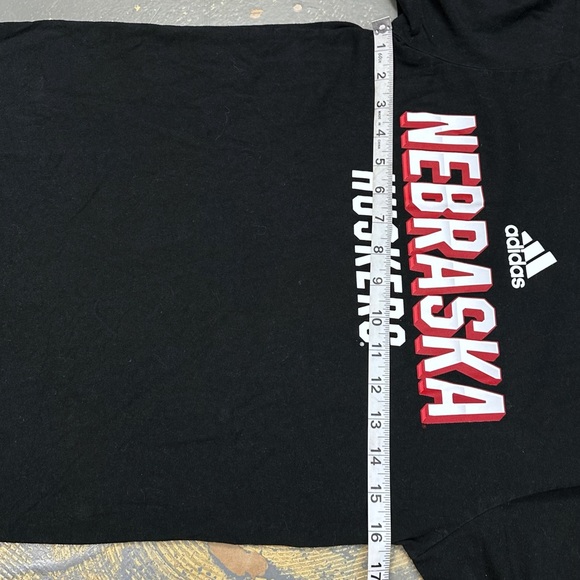 Adidas Nebraska Cornhuskers Shirt Small NCAA Big Red EA1482 Amplifier - Picture 5 of 7